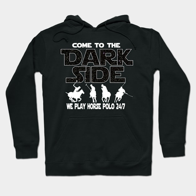 Horse Polo T-shirt - Come To The Dark Side Hoodie by FatMosquito